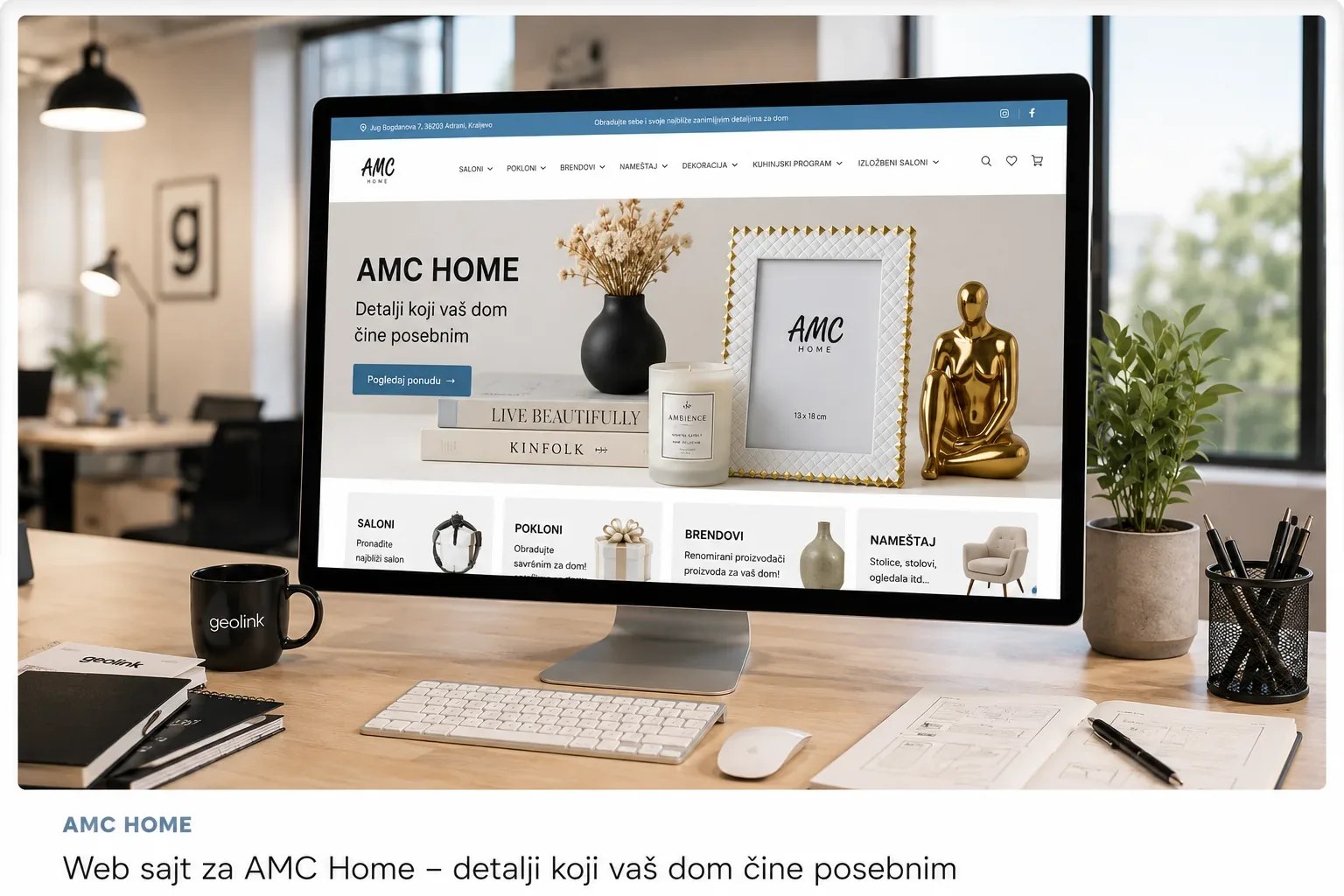 Prikaz web sajta AMC Home