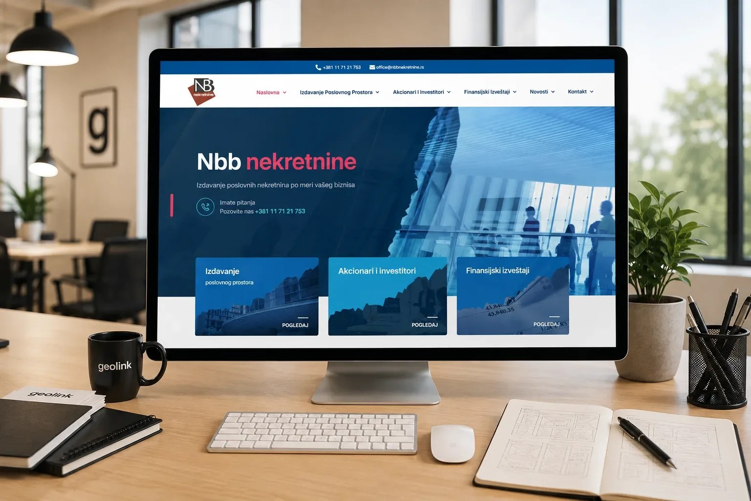 Prikaz web sajta NBB Nekretnine