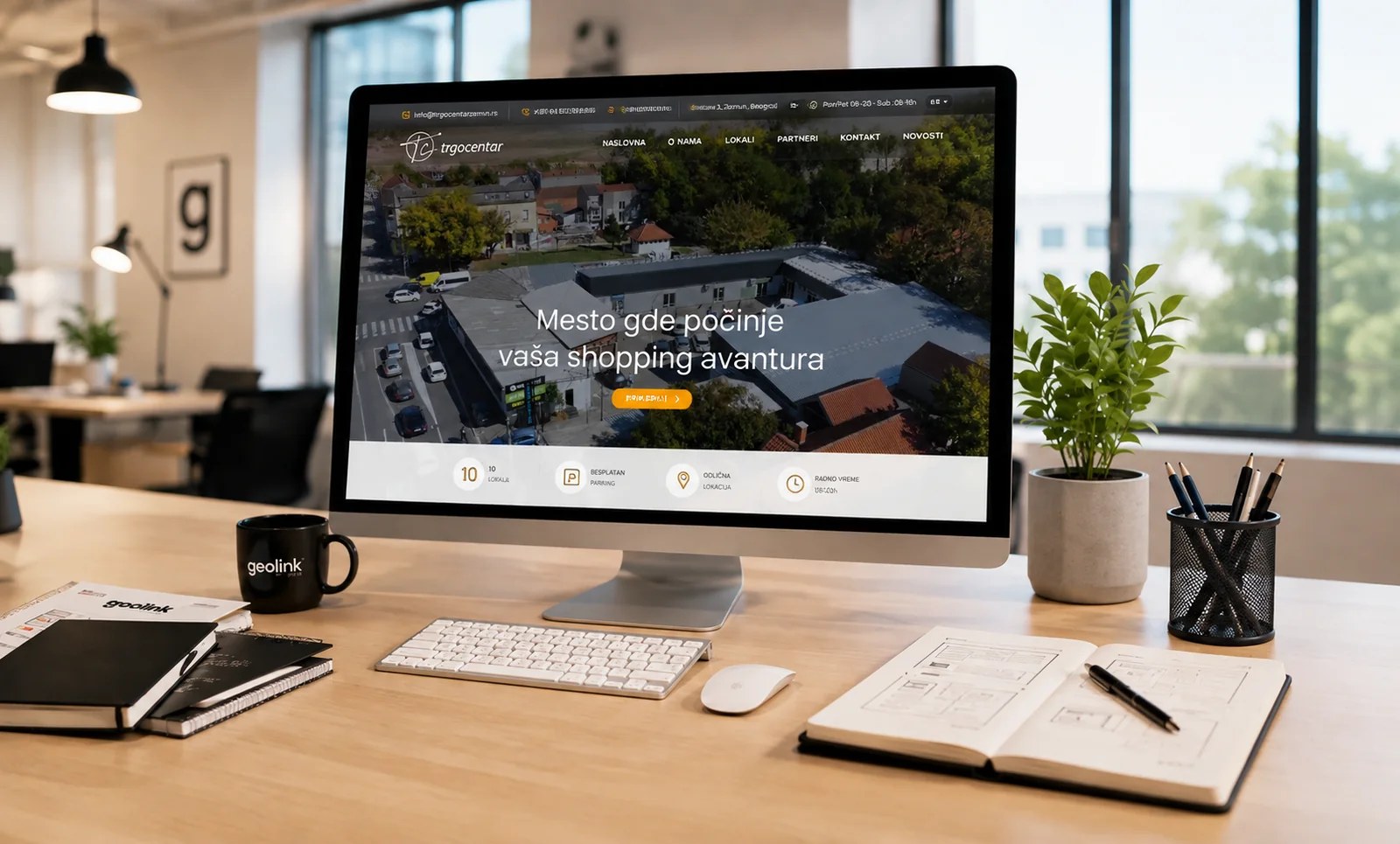 Prikaz web sajta Trgo Centar Zemun